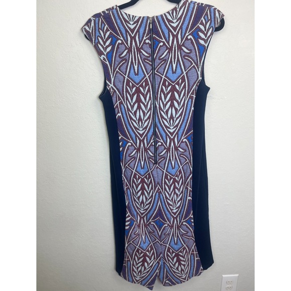 HD in Paris Tapestry Jacquard Sheath Dress Women's Medium Boho Mod Panel Cleo - Picture 5 of 16